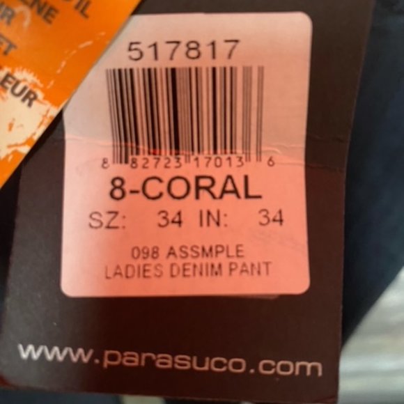 PARASUCO Style 8 Coral Wide Leg Jeans SZ: 34 IN:34 NWT - Picture 4 of 7